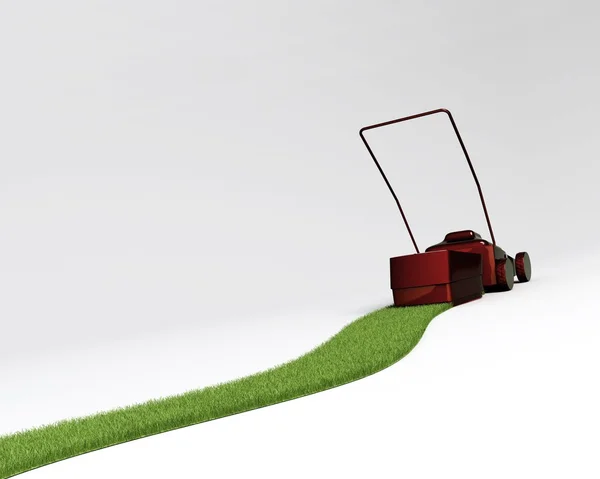 stock image Reverse Lawnmover