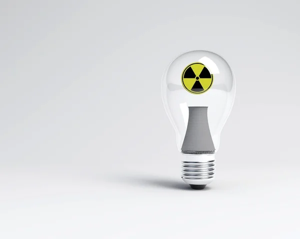 stock image Nuclear light bulb