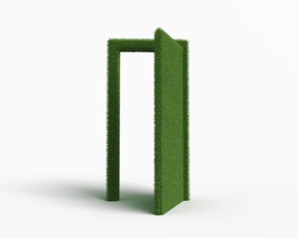 Behing the grass door — Stock Photo, Image