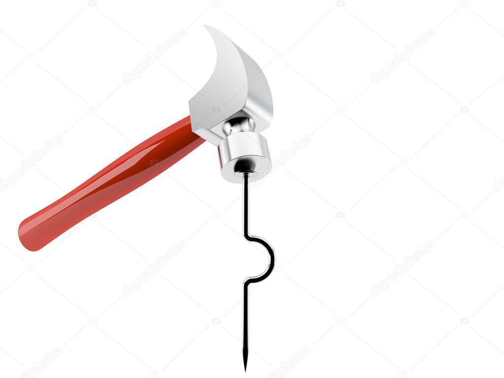 Hammer bend nail Stock Photo by ©jhondoo 2342520