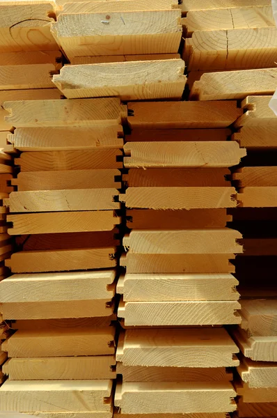 Wooden board siding — Stock Photo, Image