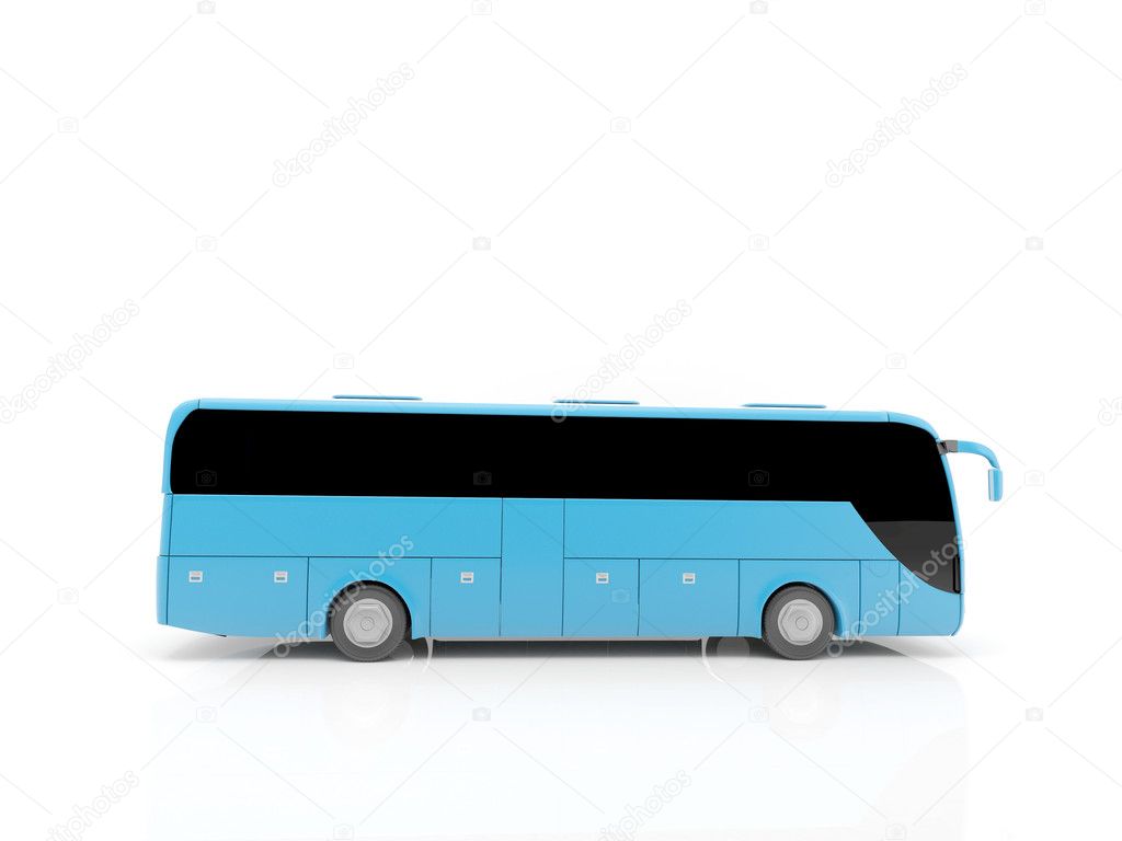 Blue side bus