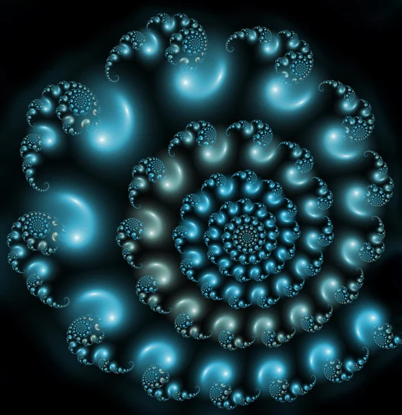 Blue Green Pearl Fractal — Stock Photo, Image
