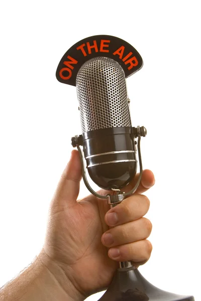 El mikrofonu — Stok fotoğraf