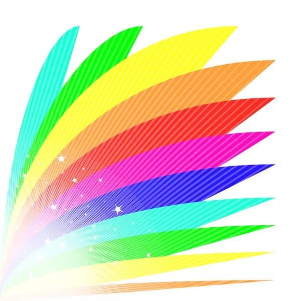 虹のファン — ストック写真