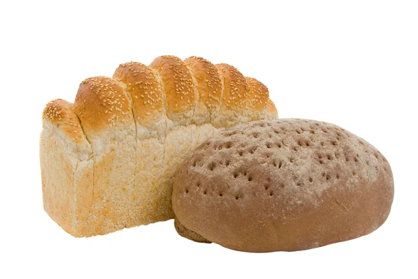 全麦和黑麦面包 — 图库照片