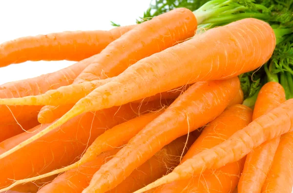 Bunch of Baby Carrots over white — Stock Photo, Image