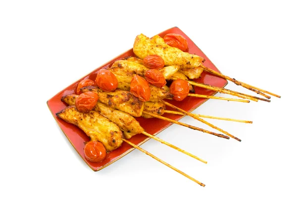 Cooked Chicken Skewers — Stock Photo, Image