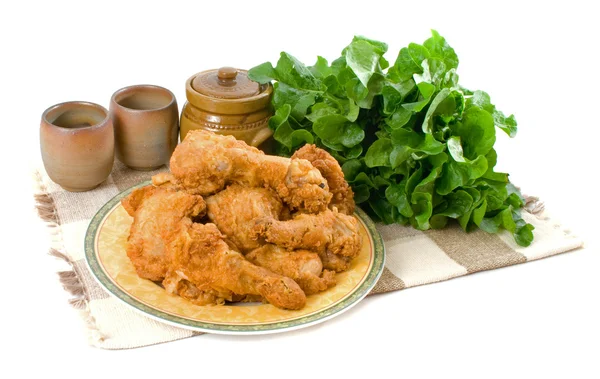 Fried Chicken Pieces — Stock Photo, Image