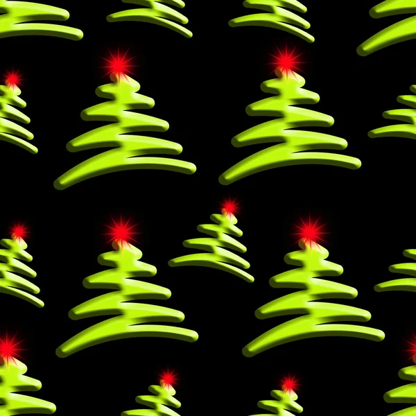 Vánoční stromy bezešvé pozadí — Stock fotografie