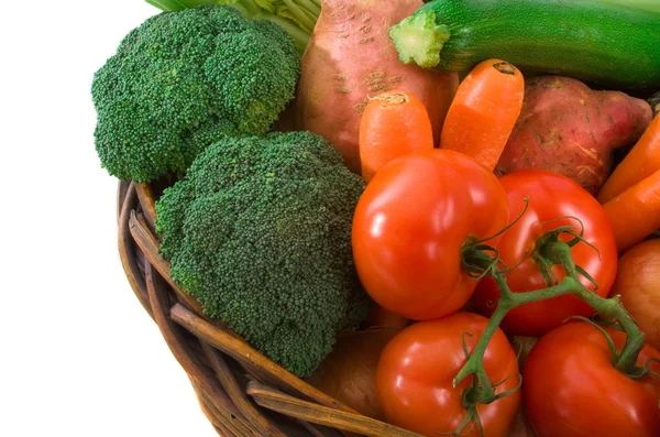 Basket of Market Vegetables — Stock Photo, Image