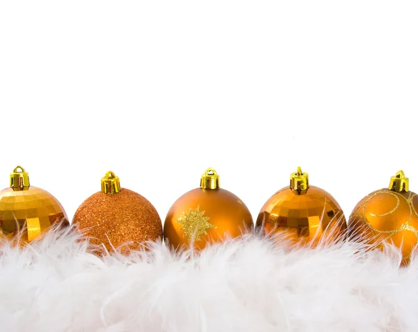 Stock image Gold Christmas Baubles