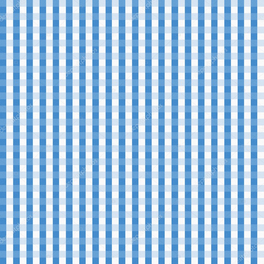 Blue Gingham Seamless Background