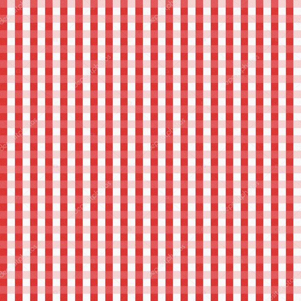 Red Gingham Seamless Background