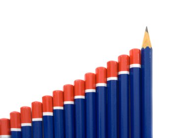 Pencil Bar Graph clipart