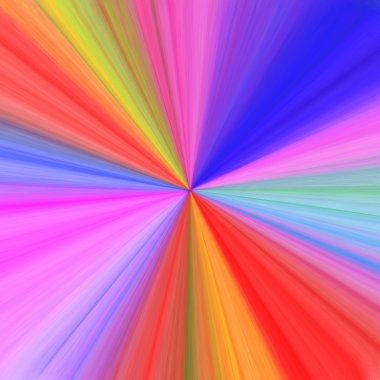 Radiating Rainbow Background clipart