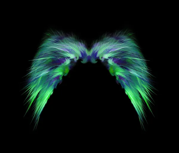 Mjuk fjäderlätt ängel vingar abstrakt Stockbild