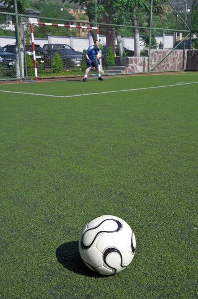 Football or soccer ball — Stock Photo, Image