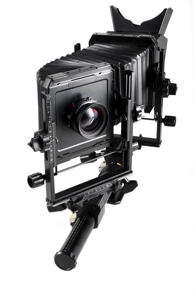 Large format camera front taken from the side — Stock Photo, Image