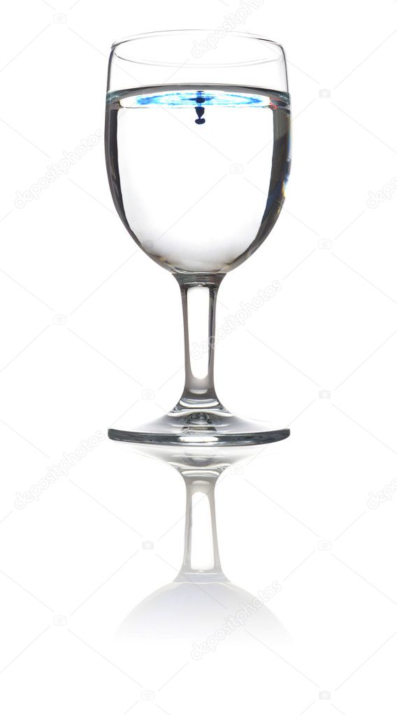 Ink in a glass