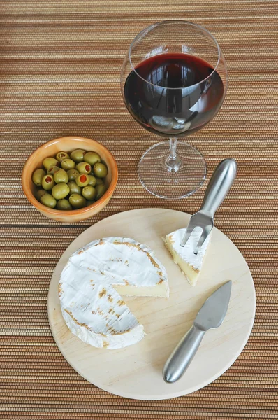 Vino y queso — Foto de Stock