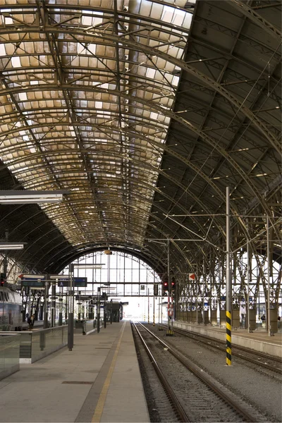 stock image Prague main railway station