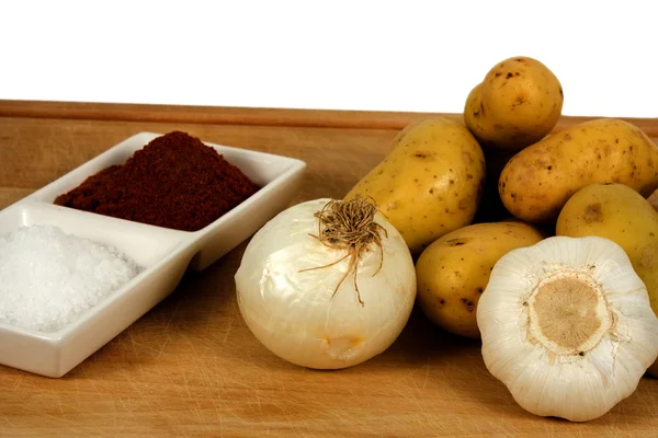 Ingredients for vegetable goulash — Stock Photo, Image