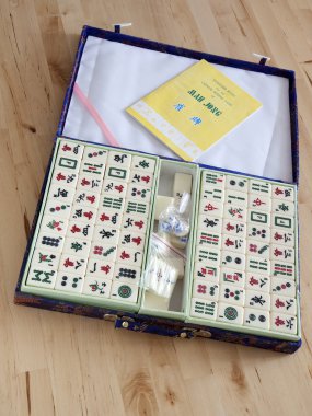 Mahjong desk game clipart