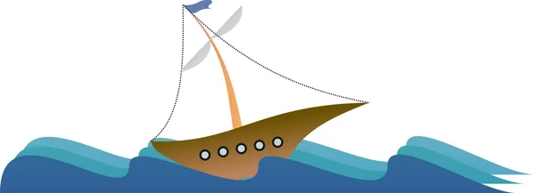 Perahu layar - Stok Vektor