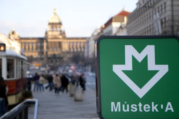 stock image Wenceslas square