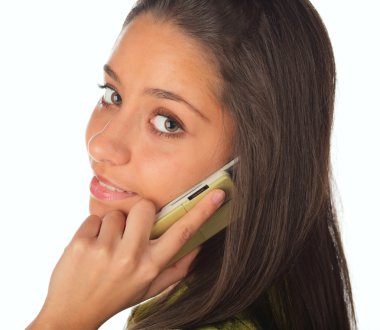 Telefonu olan kız.