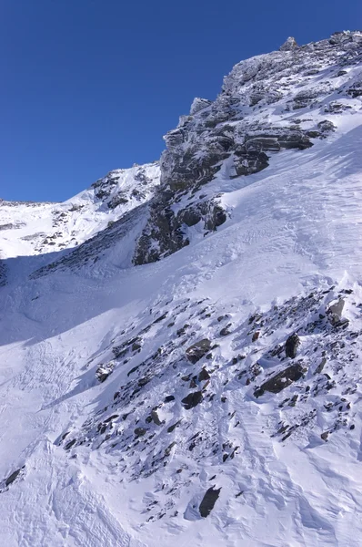 Alpes montañas de invierno — Foto de Stock