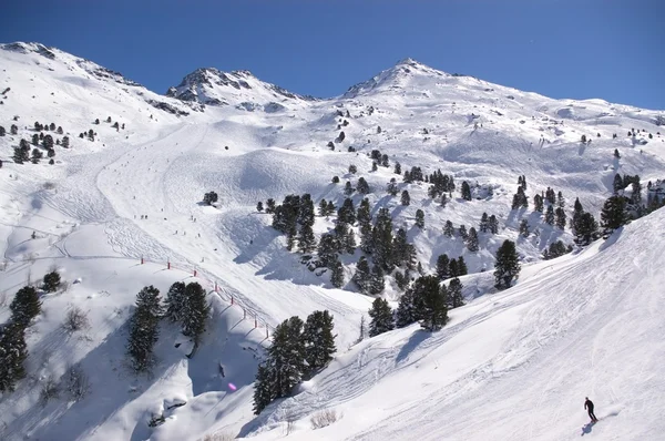 stock image Alps winter mountain resort