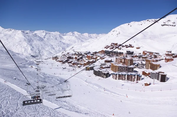 Alpes inverno montanha resort Imagens Royalty-Free