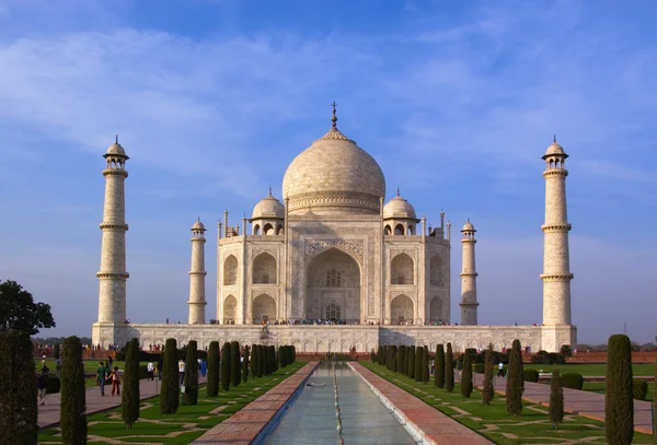 Mausoleo Taj Mahal ad Agra — Foto Stock