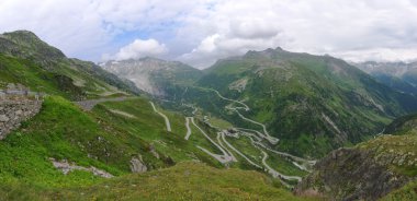 Rocky yaz dağ panorama