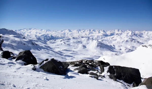 Alpi montagne invernali — Foto Stock