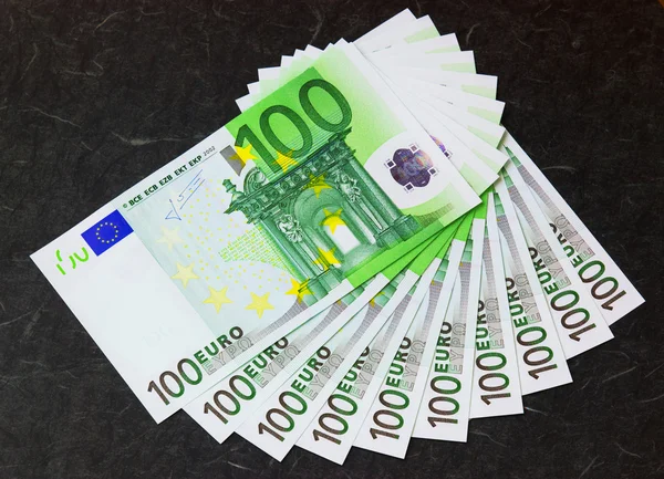 100 euro bankovky — Stock fotografie