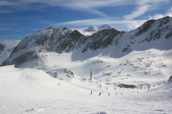 Άλπεις χειμώνα ορεινό θέρετρο — Φωτογραφία Αρχείου