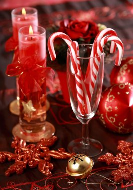 Christmas candy canes clipart