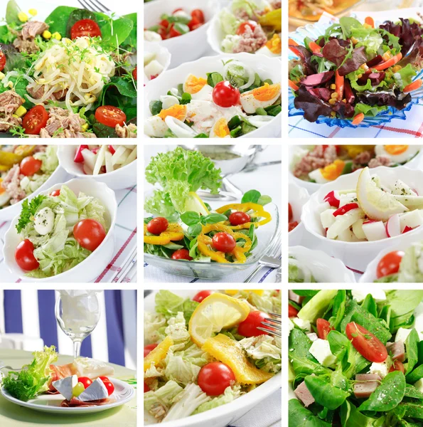 Collage di alimenti sani — Foto Stock