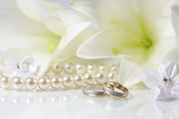 Witte bruiloft — Stockfoto
