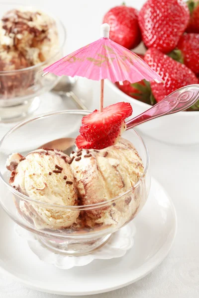 Straciatella ice cream — Stock Photo, Image