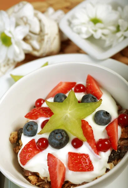 Білого йогурту — стокове фото