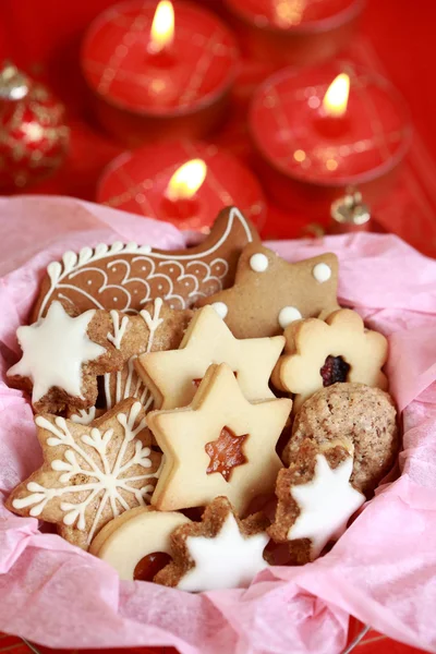 Λεπτομέρεια των cookies Χριστούγεννα — Φωτογραφία Αρχείου