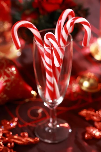 Bastones de caramelo de Navidad — Foto de Stock