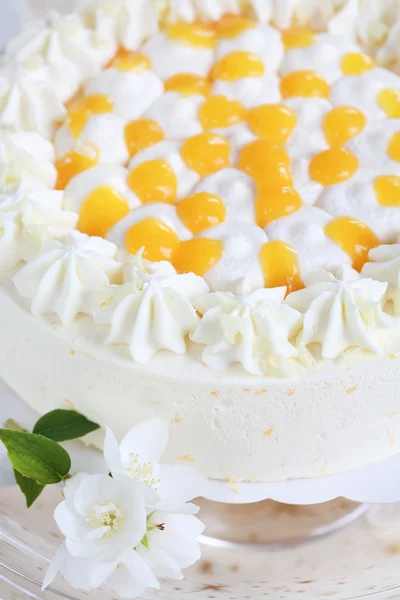 Tort jogurt z pomarańczy — Zdjęcie stockowe