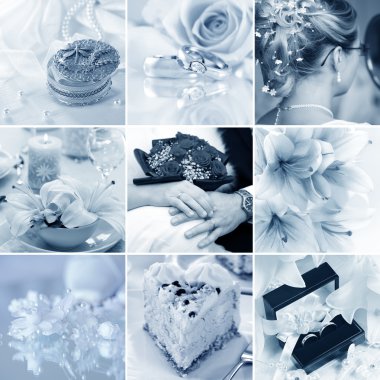 Wedding collage clipart