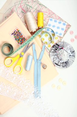 Sewing items clipart