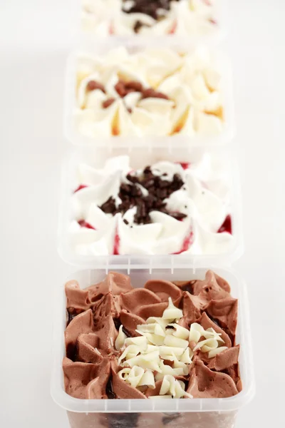 Diferentes tipos de sorvete — Fotografia de Stock